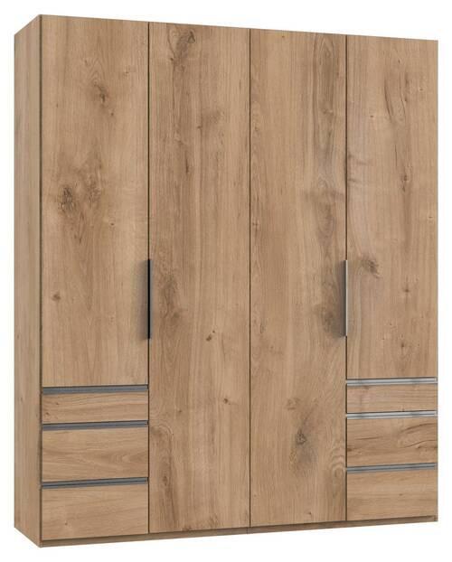 Drehtürenschrank Mit Laden B: 200 Cm Level, Eiche Dekor - Eichefarben, MODERN, Holzwerkstoff (200/236/58cm) - MID.YOU