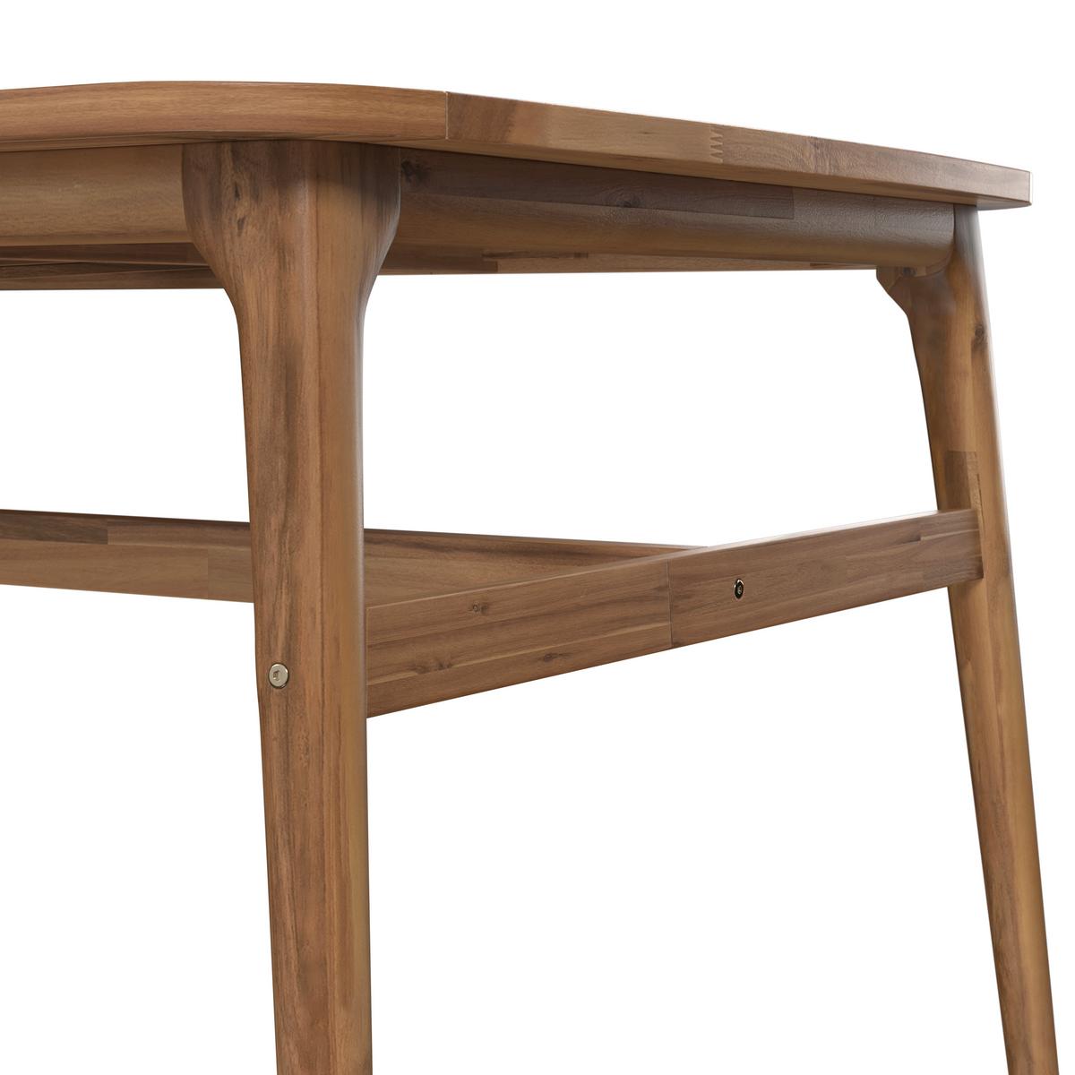 ZAHRADNÍ STŮL NICOLA - barvy vlašských ořechů, Moderní, dřevo (160-200/100/76cm) - Bessagi Garden