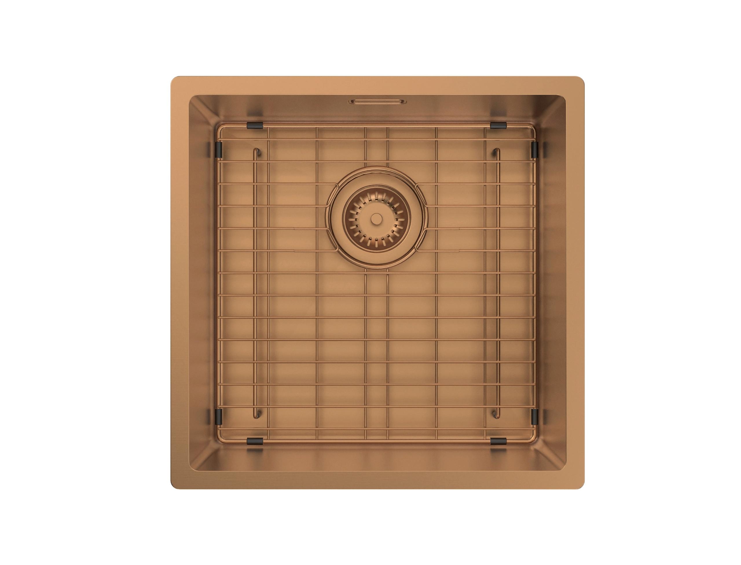SPÜLE ARIA - Kupferfarben, Design, Metall (44/44cm) - Schütte
