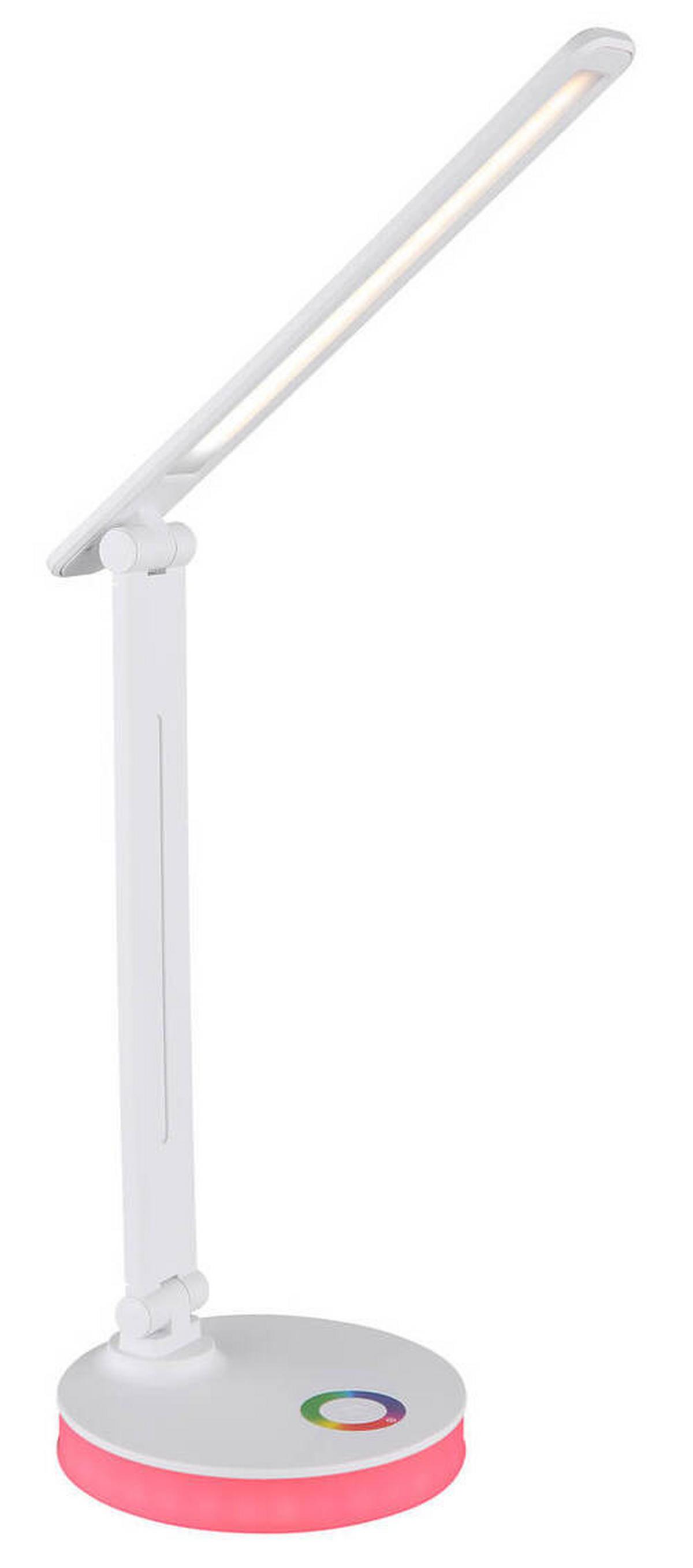 LED-Schreibtischleuchte 58445w - Opal/Weiß, Design, Kunststoff (28/15/50cm) - Globo
