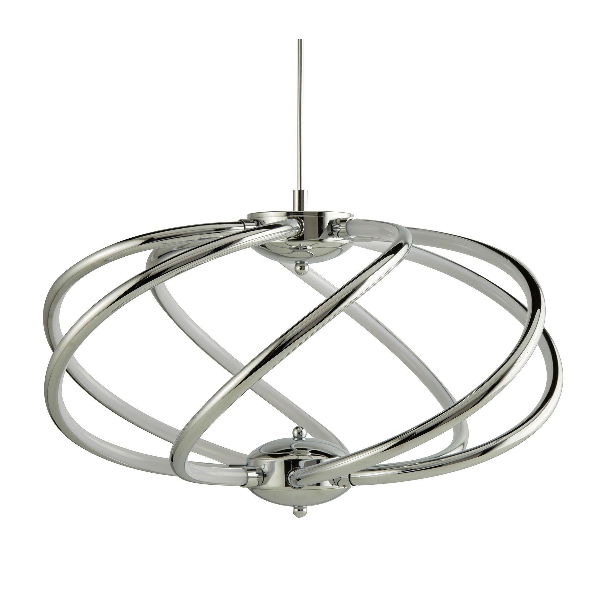 LED-Hängeleuchte Magic 7lt 6500-7cc - Chromfarben, Basics, Kunststoff/Metall (51/50cm)