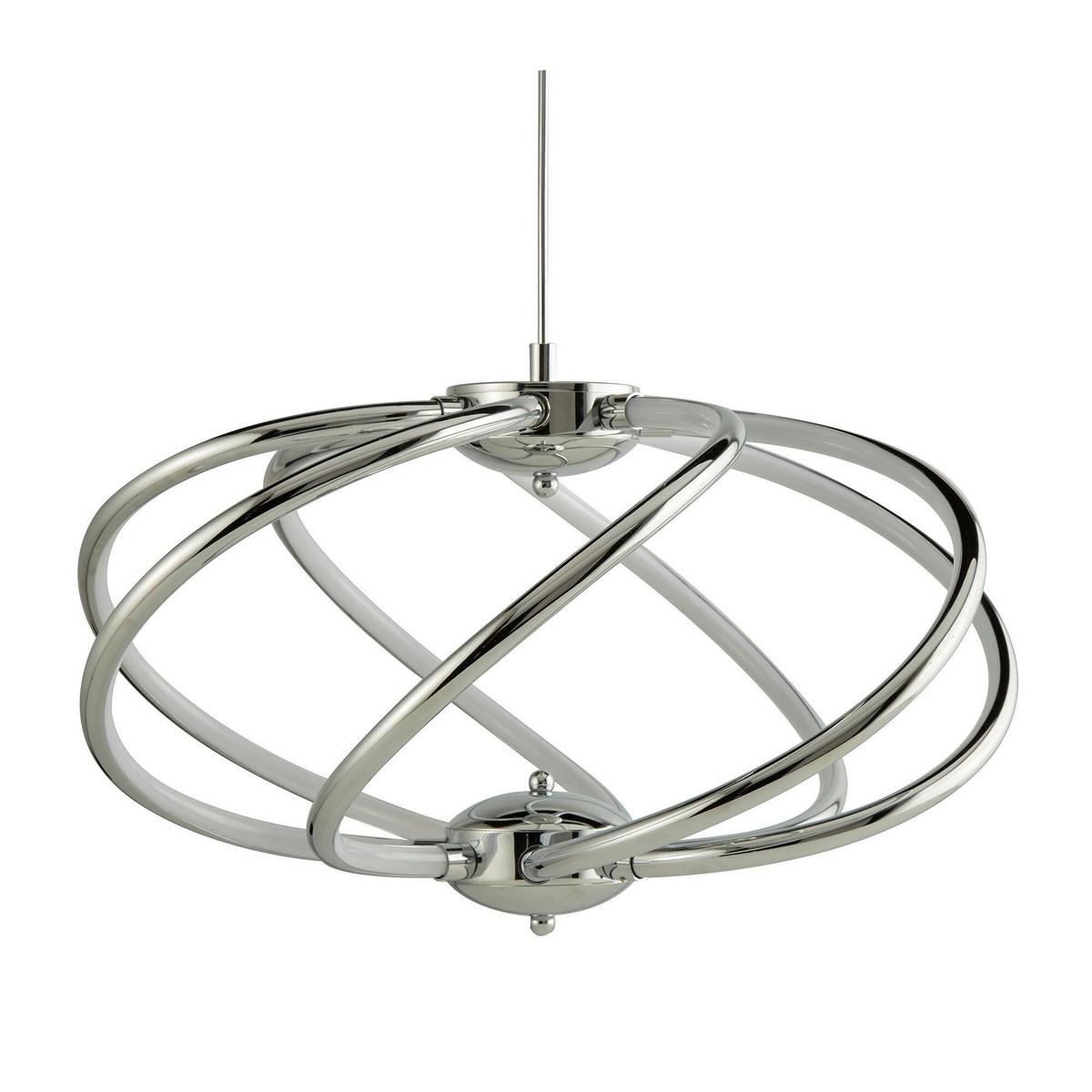 LED-Hängeleuchte Magic 7lt 6500-7cc - Chromfarben, Basics, Kunststoff/Metall (51/50cm)