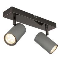 Strahler 57911-2s - Schwarzchrom/Grau, Design, Metall (26/10/12cm) - Globo