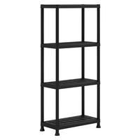 Plastový regál KUNSTSTOFF PLUS 60CM - antracitová, Konvenční, plast (60/135/30cm) - Keter