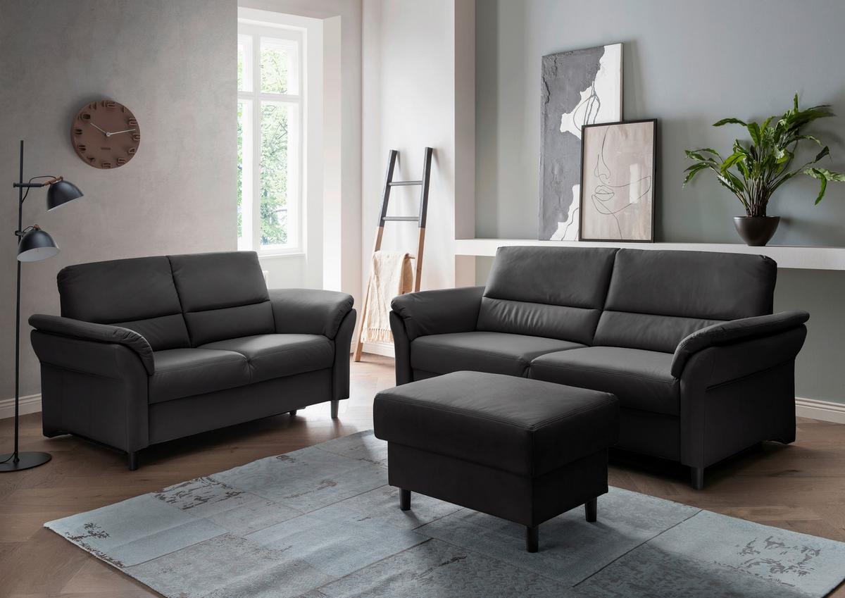 2-Sitzer-Sofa Cavoli, Schwarz B: 147 cm - Schwarz, MODERN, Textil (147/90/89cm) - Livetastic