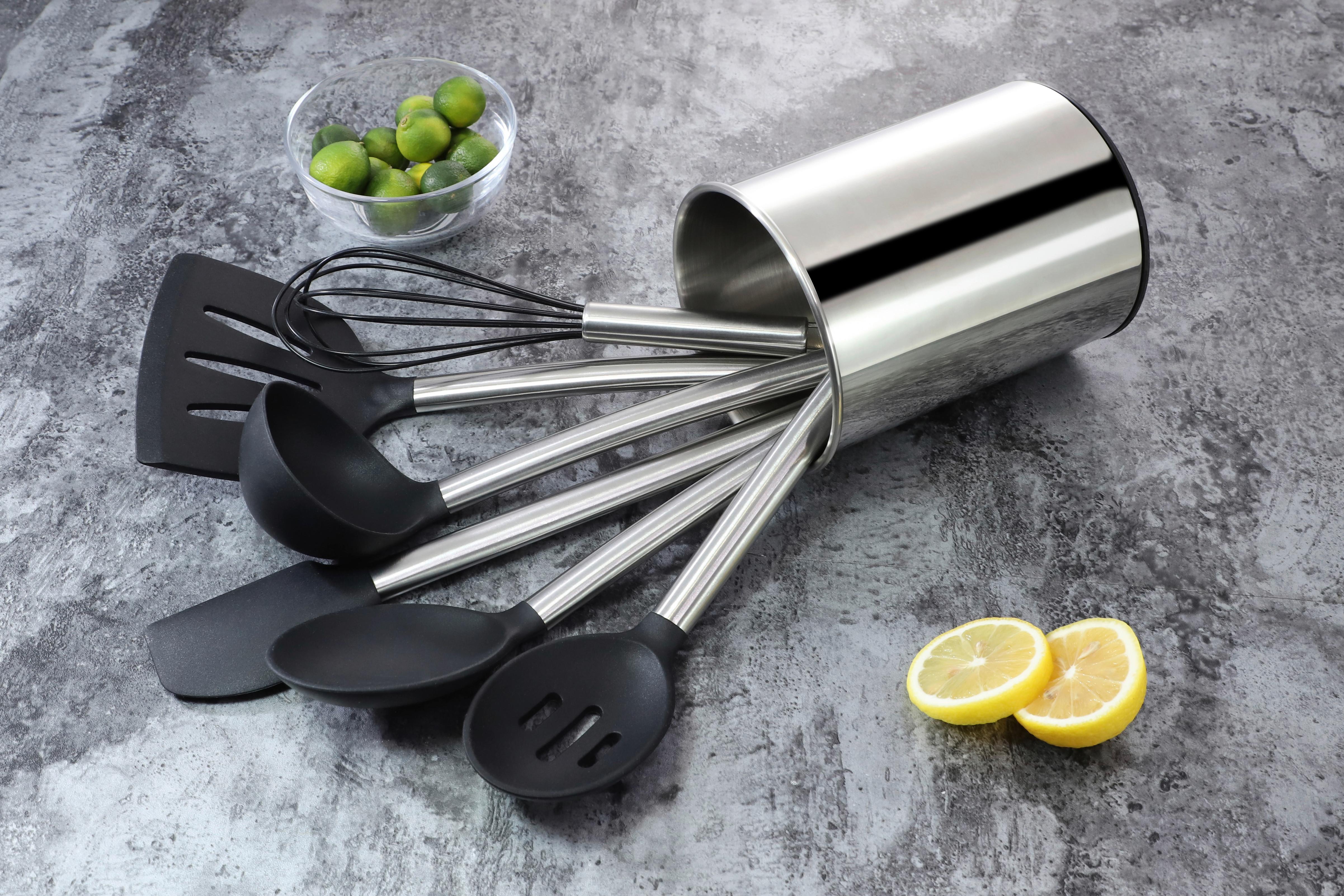 SADA KUCHYŇSKÉHO NÁČINÍ EW-KS-7030 - černá/barvy stříbra, Basics, plast (13cm) - Echtwerk