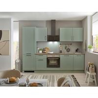 Küchenblock Marseille Grün/Eiche Dekor B: 280 cm - Eiche Artisan/Grün, Design, Holzwerkstoff (280cm) - MID.YOU