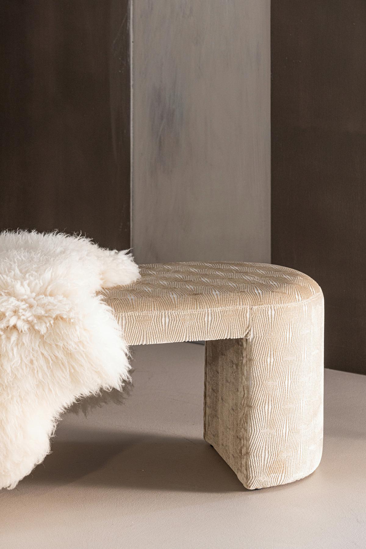 Sitzbank Jacob Braun/Naturfarben B: 130cm - Braun/Naturfarben, MODERN, Textil (130/46/46cm) - Livetastic