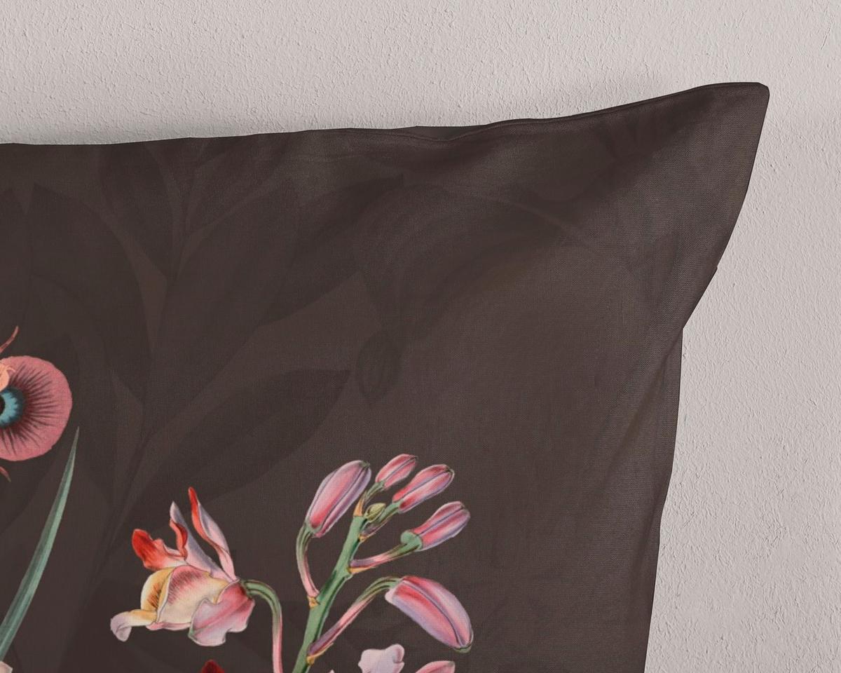 Wendebettwäsche Phoebe Braun Dunkelbraun 155x220 cm - Dunkelbraun/Braun, Design, Textil (155/220cm)