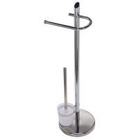 WC kefa so stojanom COMO 1 - biela/chrómová, Konventionell, kov/plast (20/73,5/20cm) - Homezone