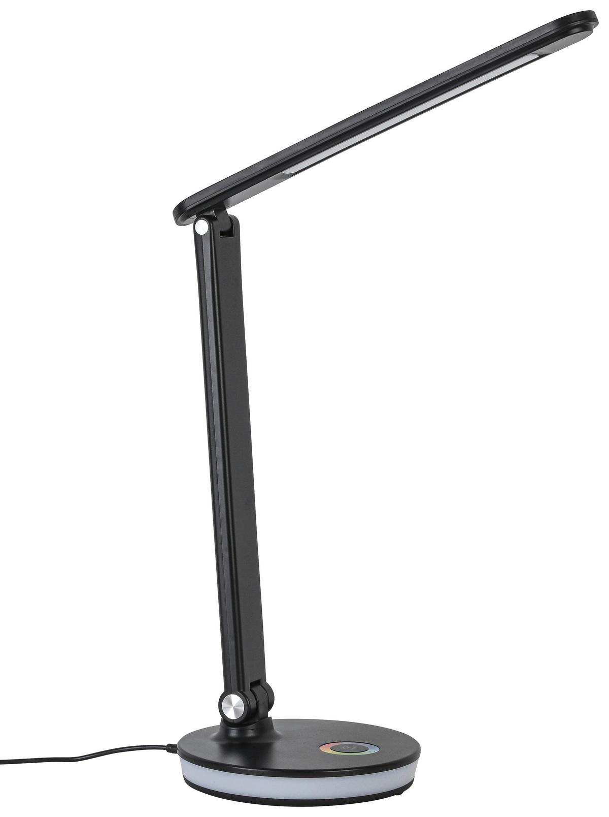 LED-Schreibtischleuchte Luana - Chromfarben/Anthrazit, MODERN, Kunststoff (33/16,5/40cm) - Luca Bessoni