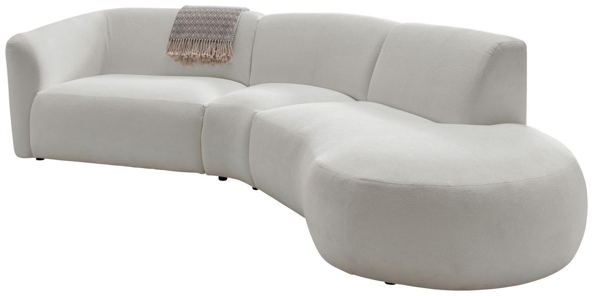 Ecksofa Jesi, Beige S: 276x182 Cm - Beige/Schwarz, MODERN, Textil (276/182cm) - Livetastic