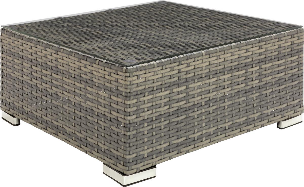 Lounge Garnitúra Leona - barna/piros, Modern, műanyag/Üveg (146/199cm) - Luca Bessoni