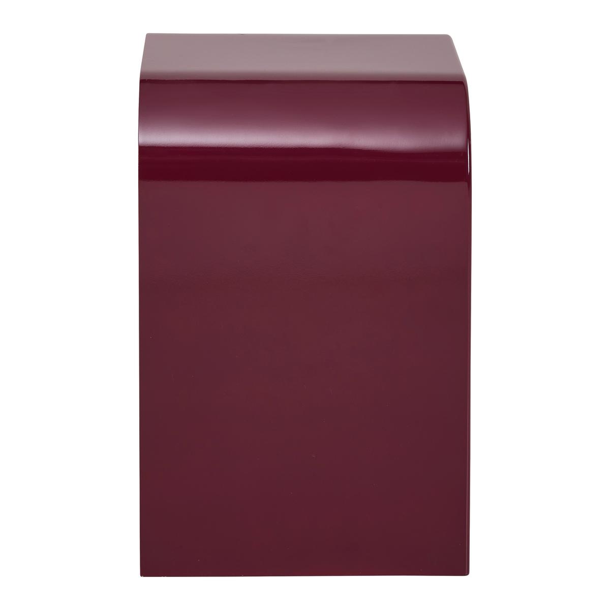 Nočný stolík RUBY vínovočervená, lakovaná - vínovočervená, Modern, kompozitné drevo (40/45/30cm) - Mömax