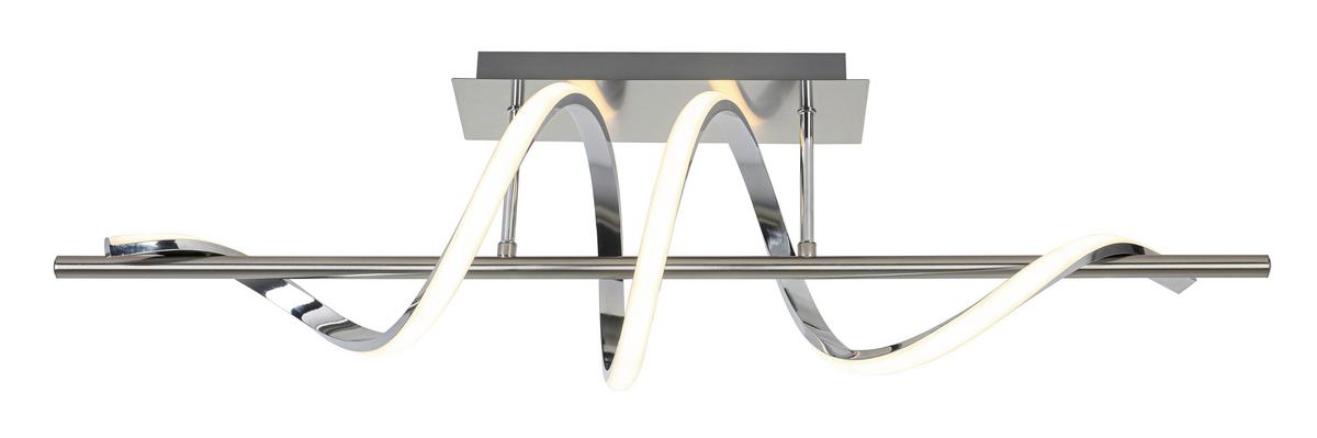 Led-deckenleuchte Josi - Chromfarben/Nickelfarben, Kunststoff/Metall (20/80/26,5cm) - Luca Bessoni