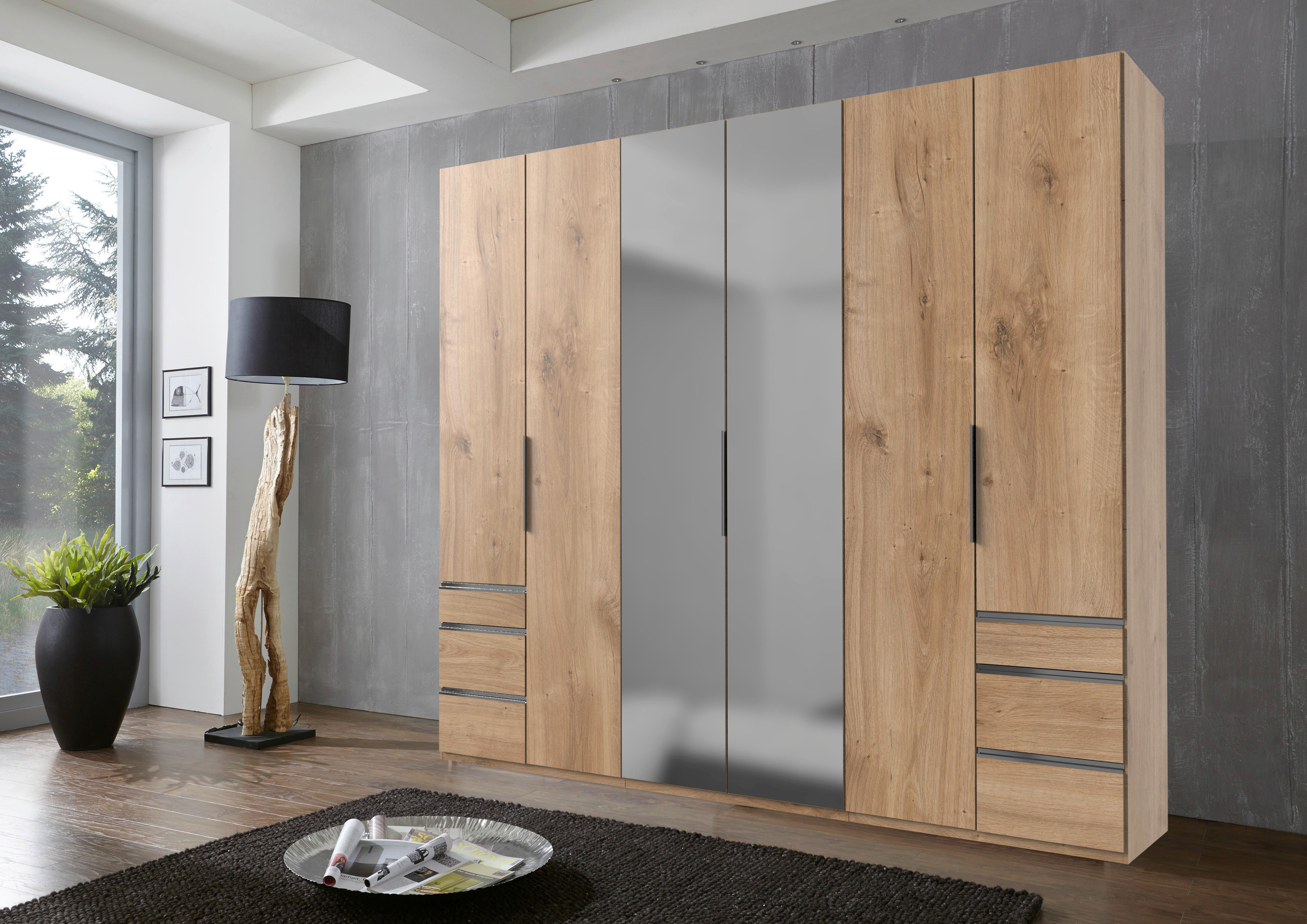 Drehtürenschrank Mit Laden B: 300 Cm Level, Eiche Dekor - Eichefarben, MODERN, Holzwerkstoff (300/236/58cm) - MID.YOU