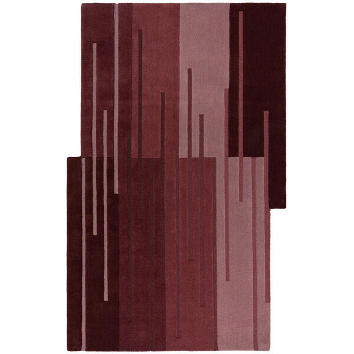 Wollteppich Split Ombre - Rot, Trend, Textil (150/240cm)