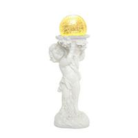 Solarleuchte Miriam - Weiß, Basics, Glas/Kunststoff (15,5/13/38,5cm) - Ondega