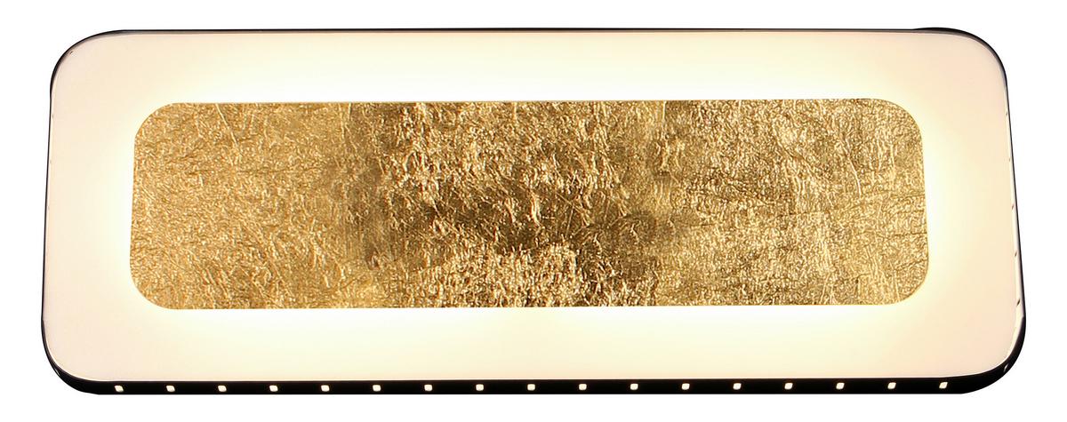 Led-wandleuchte S Go Solaris 1-Flammig 3-Helligkeitsstufen - Goldfarben/Schwarz, Design, Metall (30/12/4,5cm)