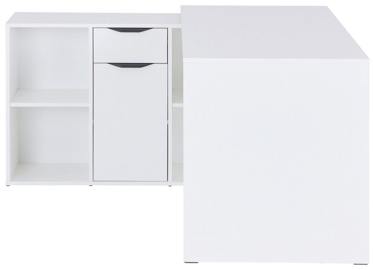 Schreibtisch Mx 195 - Weiß, MODERN, Holzwerkstoff (136,8/135cm)