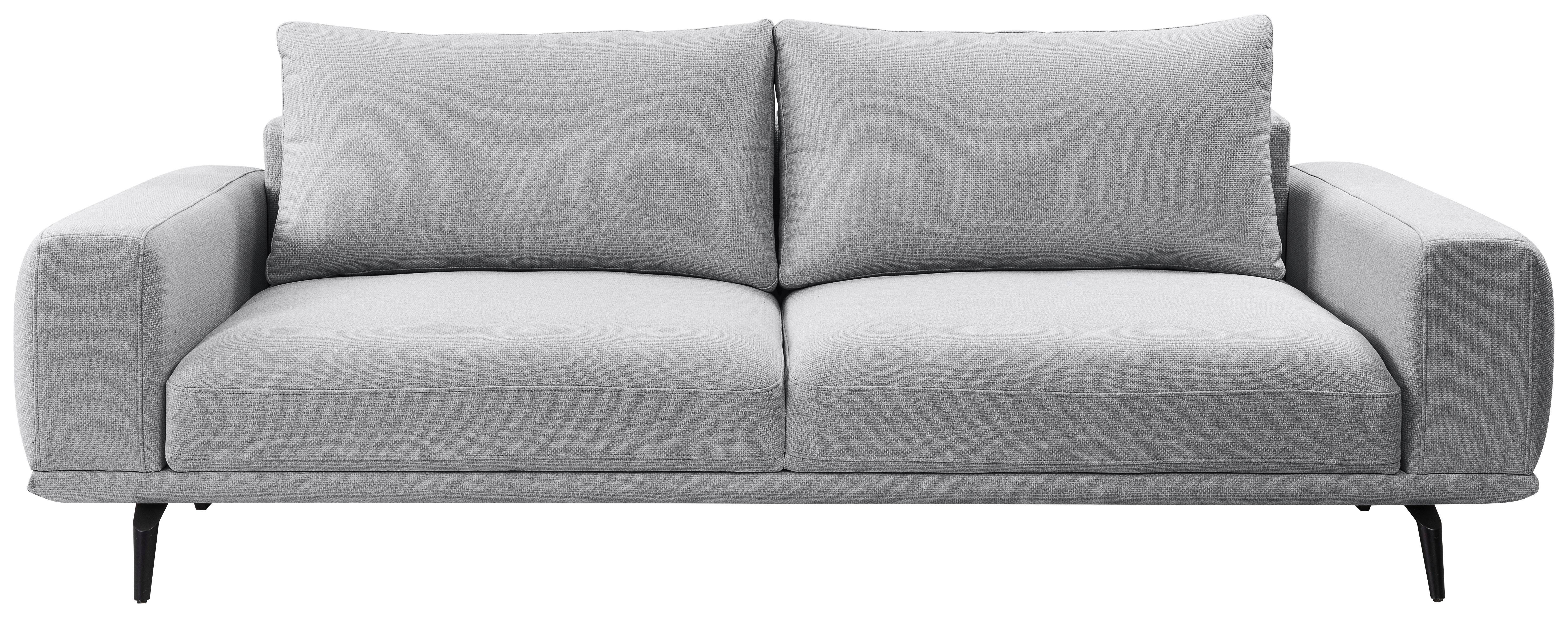 3-sitzer-sofa Selene Grau, B: 242 Cm - Schwarz/Grau, MODERN, Textil (242/89/115cm) - MID.YOU