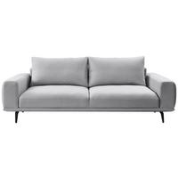 3-sitzer-sofa Selene Grau, B: 242 Cm - Schwarz/Grau, MODERN, Textil (242/89/115cm) - MID.YOU