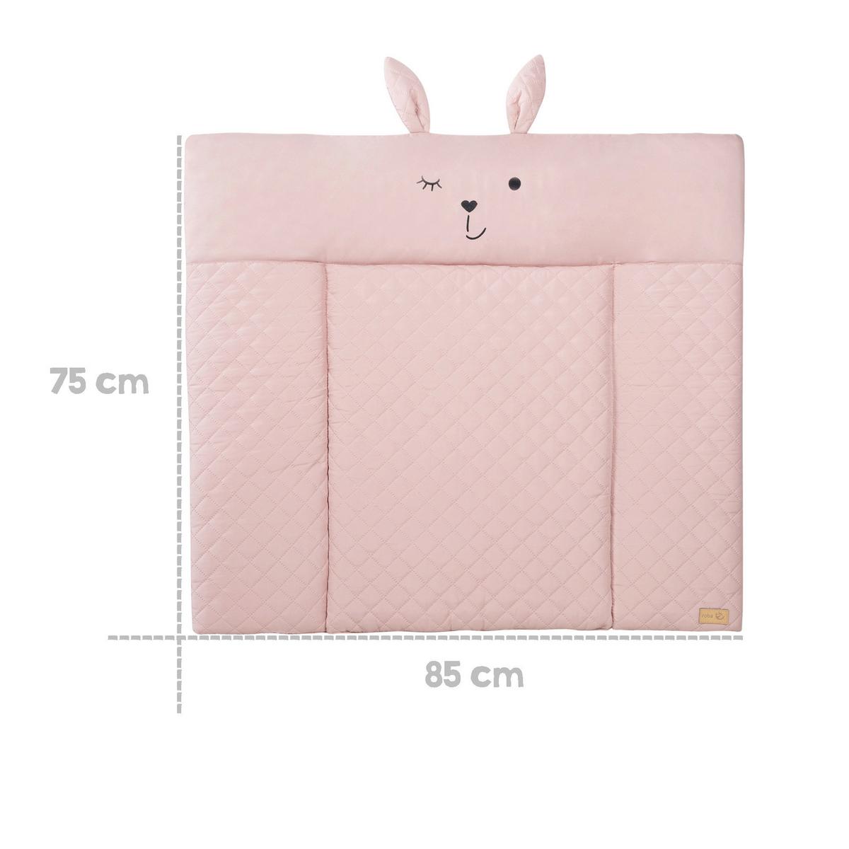 Prebaľovacia podložka FROSTY ROSA, 85x75 cm - ružová, Konventionell, textil (85/4/75cm)