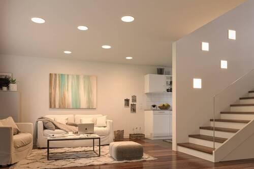 Led-paneel L: 18,5 Cm Dimmbar - Weiß, Design, Kunststoff (18,5/18,5/1cm) - Paulmann