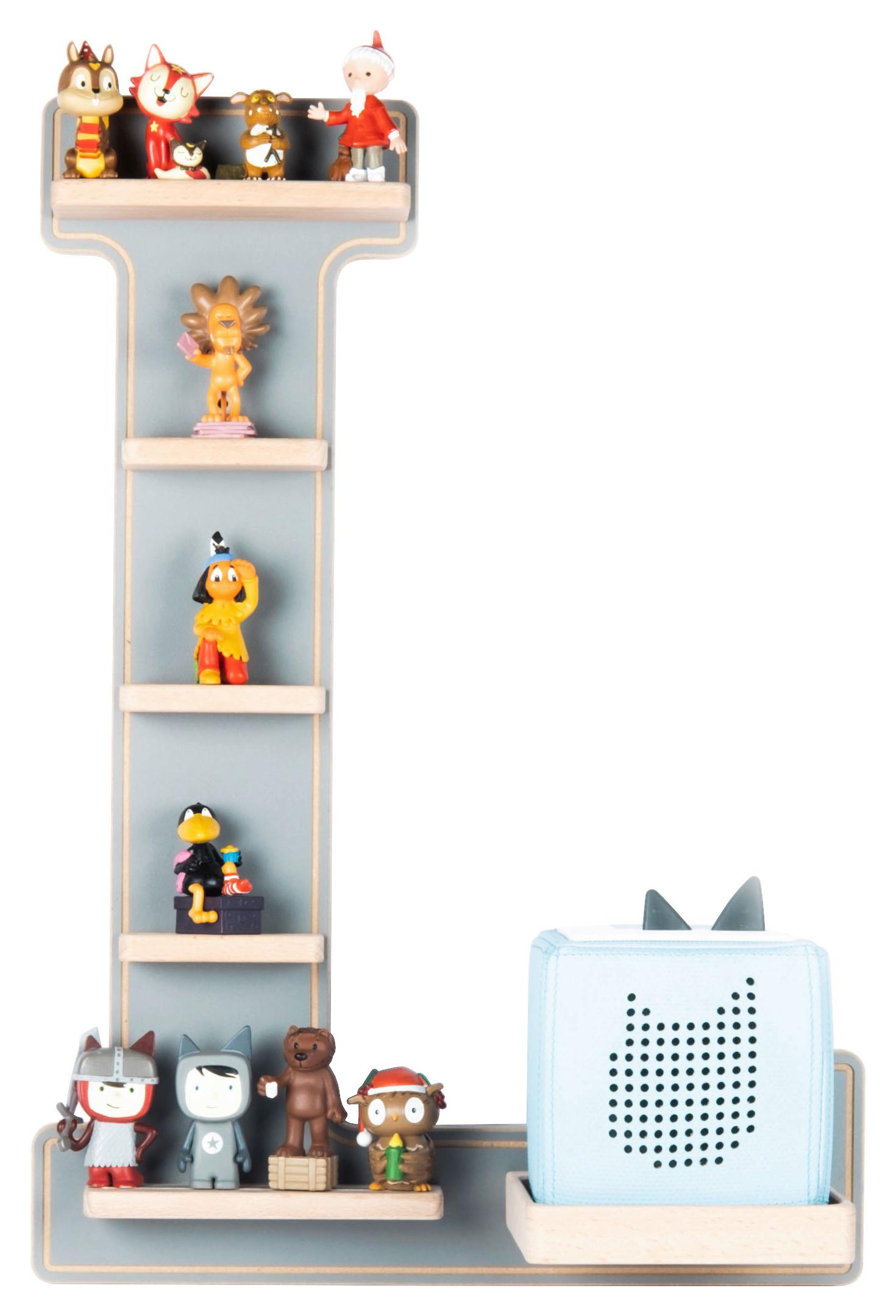Kinderregal Boarti Grau B: 38 cm - Grau, MODERN, Holzwerkstoff (38/54/19cm) - Livetastic