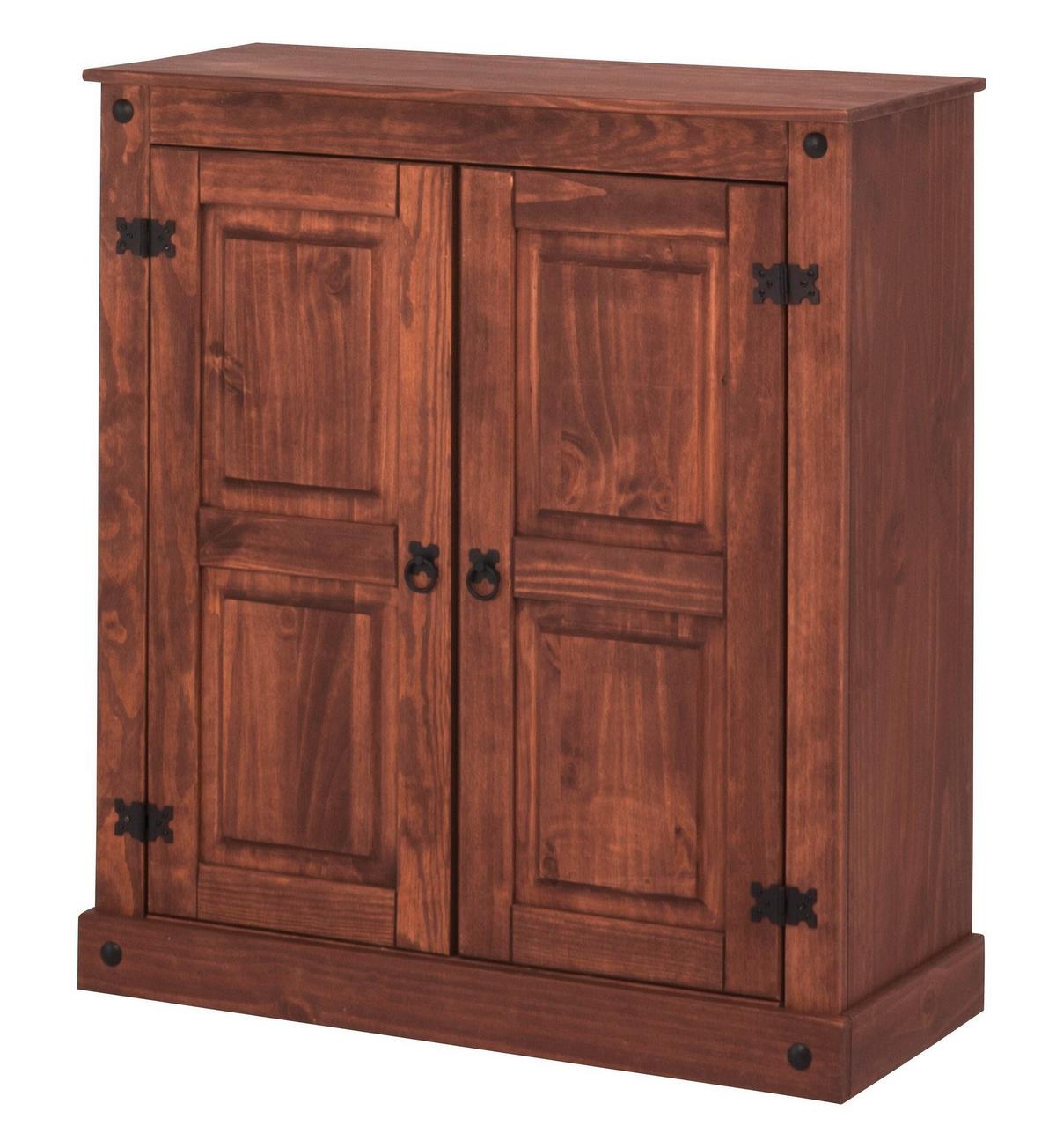 Highboard Mexico Naturfarben Schwarz - Naturfarben, Design, Holz (90/100/38cm) - MID.YOU