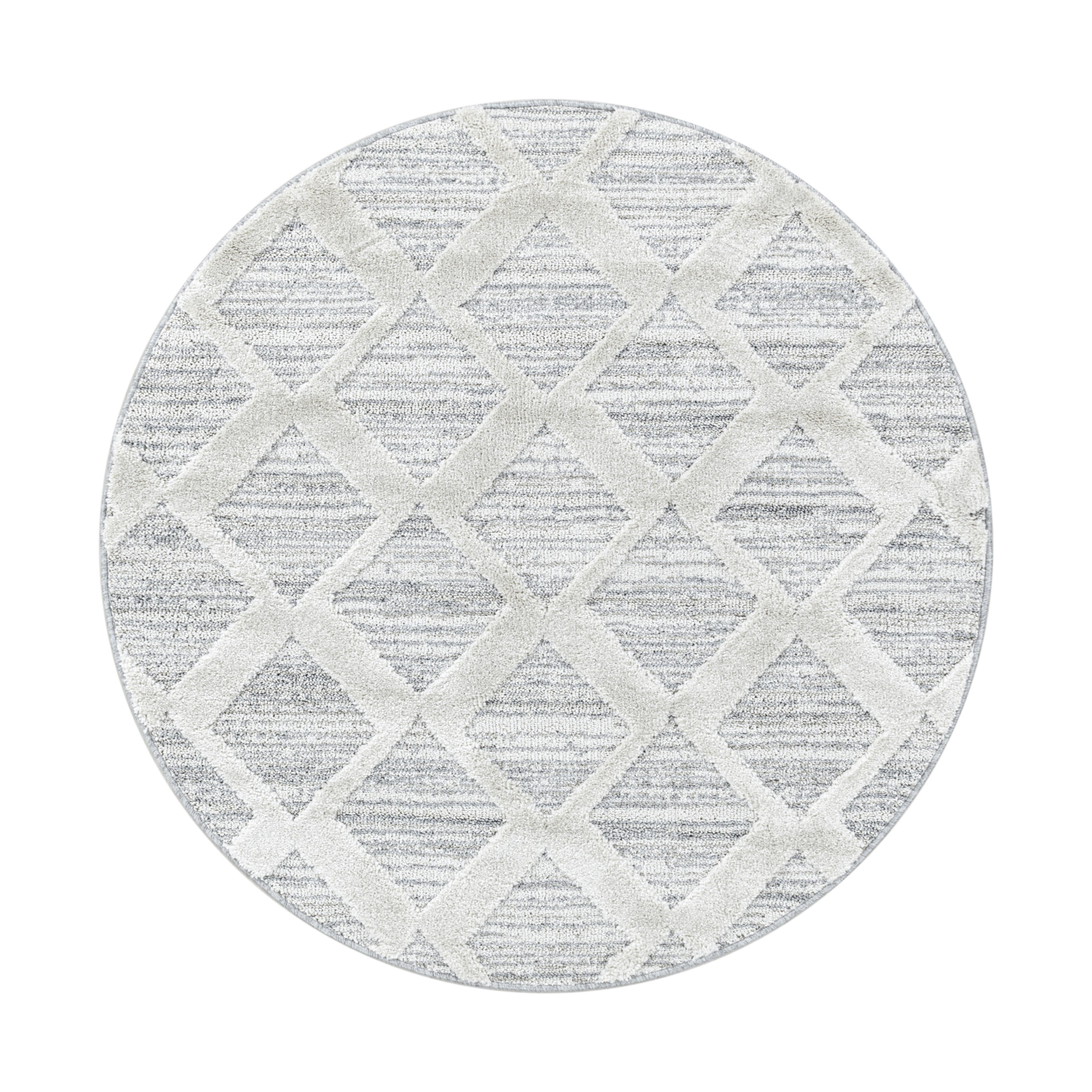Tkaný koberec P: 160cm, šedá - šedá, Konvenční, textil (160cm)