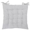 Sitzkissen Campino Silberfarben 40x40cm Polyester - Silberfarben, MODERN, Textil (40/40/4cm) - Luca Bessoni