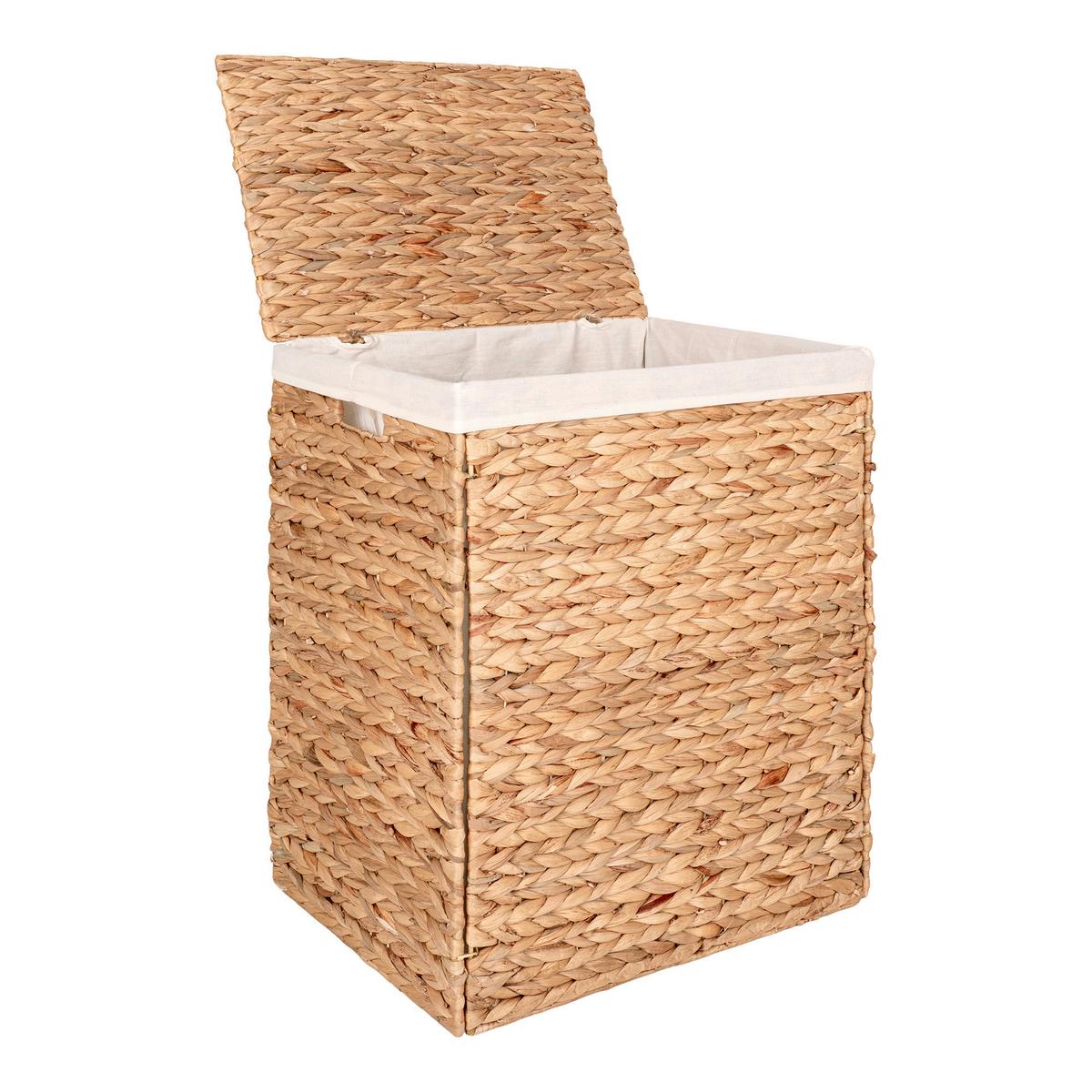 Wäschekorb Passo Hellbraun B: 43 cm - Hellbraun, Basics, Naturmaterialien (43/55/32cm)