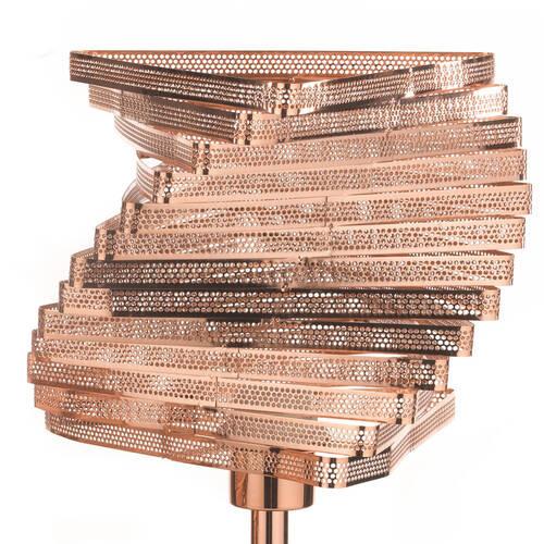 Tischleuchte 4841/Lgr - Kupferfarben, Design, Metall (25/40cm)