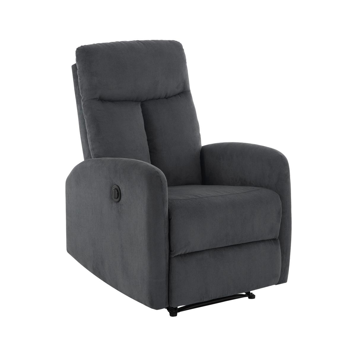 Fernsehsessel Helsinki dunkelgrau, B: 69 cm - Dunkelgrau, MODERN, Holz/Textil (69/101/88cm)