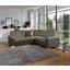 Wohnlandschaft in L-Form Sava 262x212 cm - Beige/Silberfarben, MODERN, Holz/Papier (262/212cm)