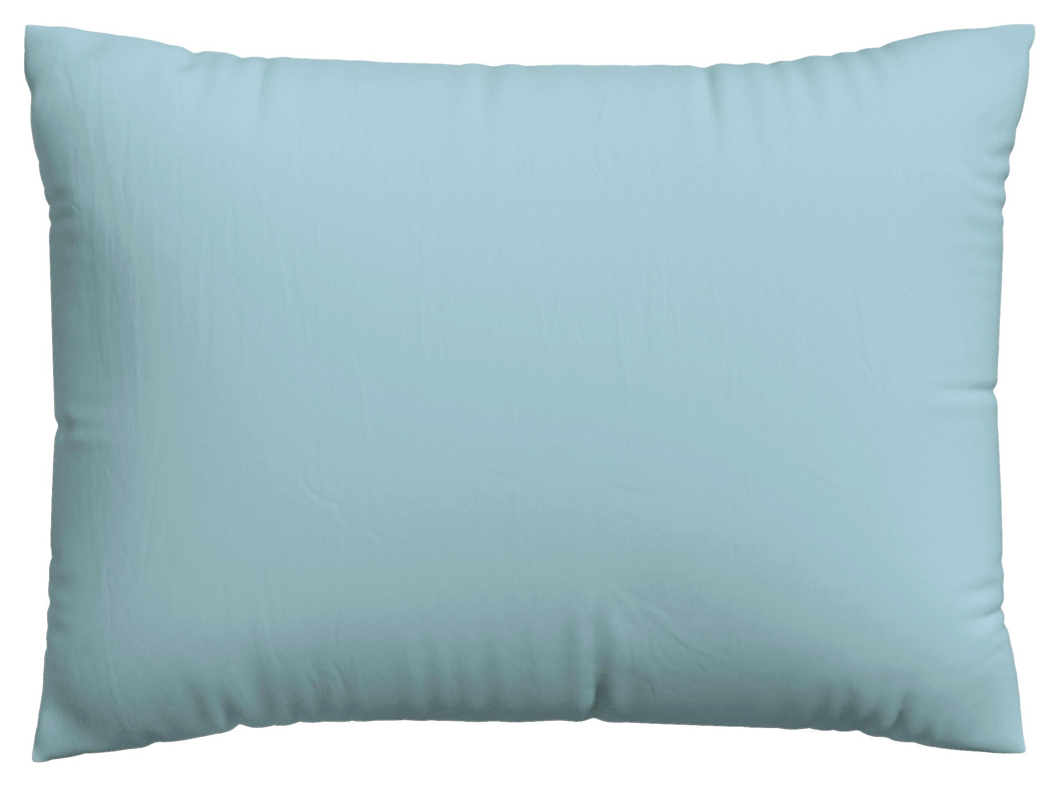 Kissenhülle Jersey 70x90 cm Hellblau + Reißverschluss - Hellblau, Basics, Textil (70/90cm) - Schlafgut