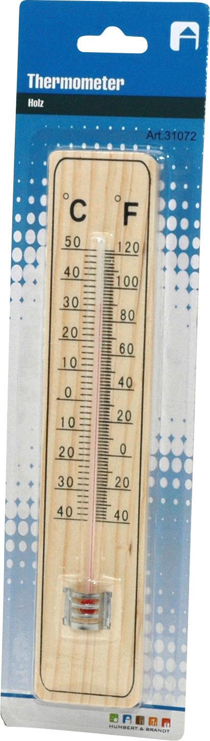 Thermometer aus Holz für indoor und outdoor