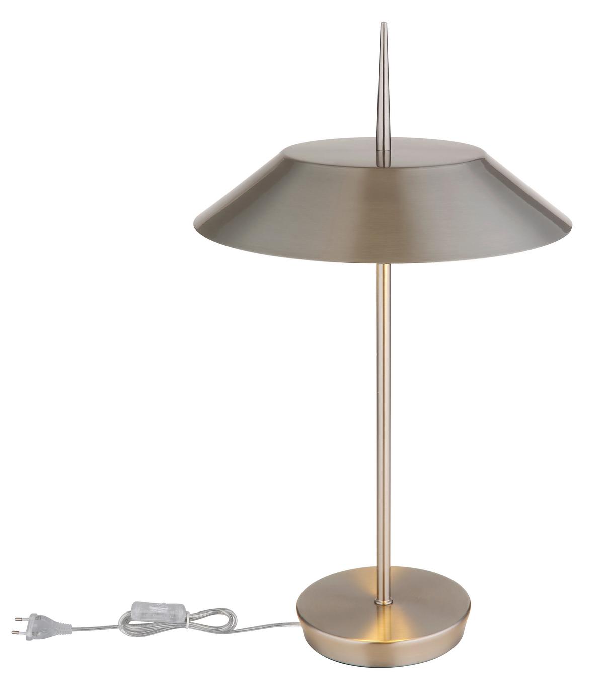 Tischleuchte 21032n - Nickelfarben, Basics, Metall (30/52cm) - Globo