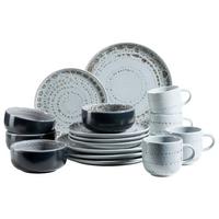 Kombiservice Spicy Grau 16-Teilig - Grau, Basics, Keramik - Mäser