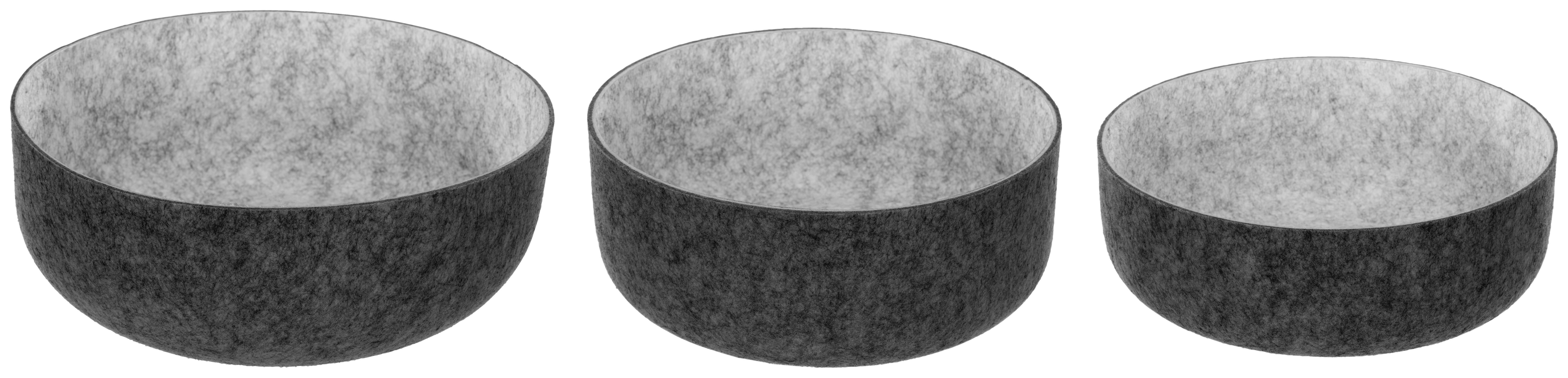 Korbset Gabriel - Hellgrau/Schwarz, KONVENTIONELL, Kunststoff - Luca Bessoni