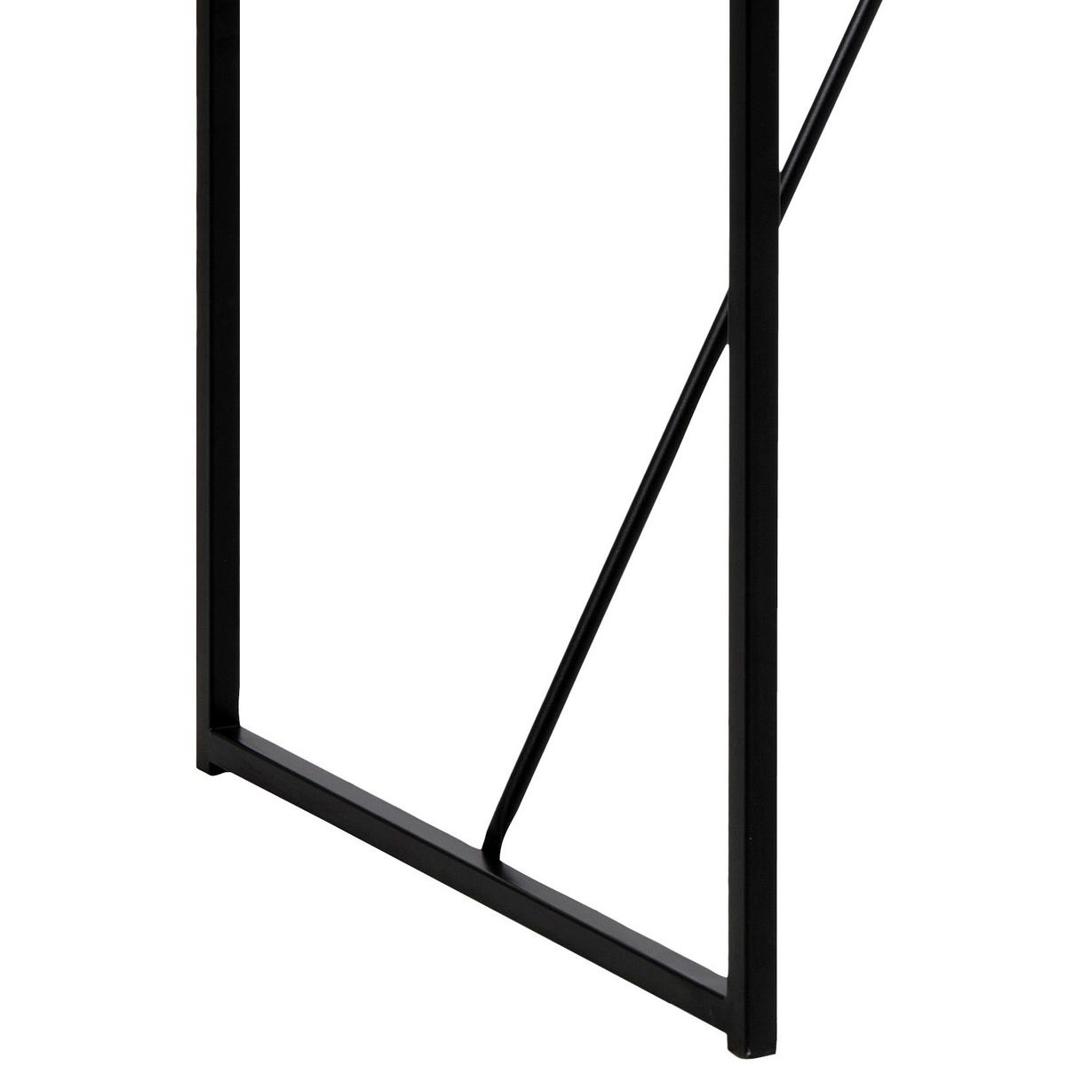 Bartisch Seaford 120x105x60 cm Esche Dekor/Schwarz - Schwarz, Basics, Holzwerkstoff/Metall (120/60/105cm) - MID.YOU