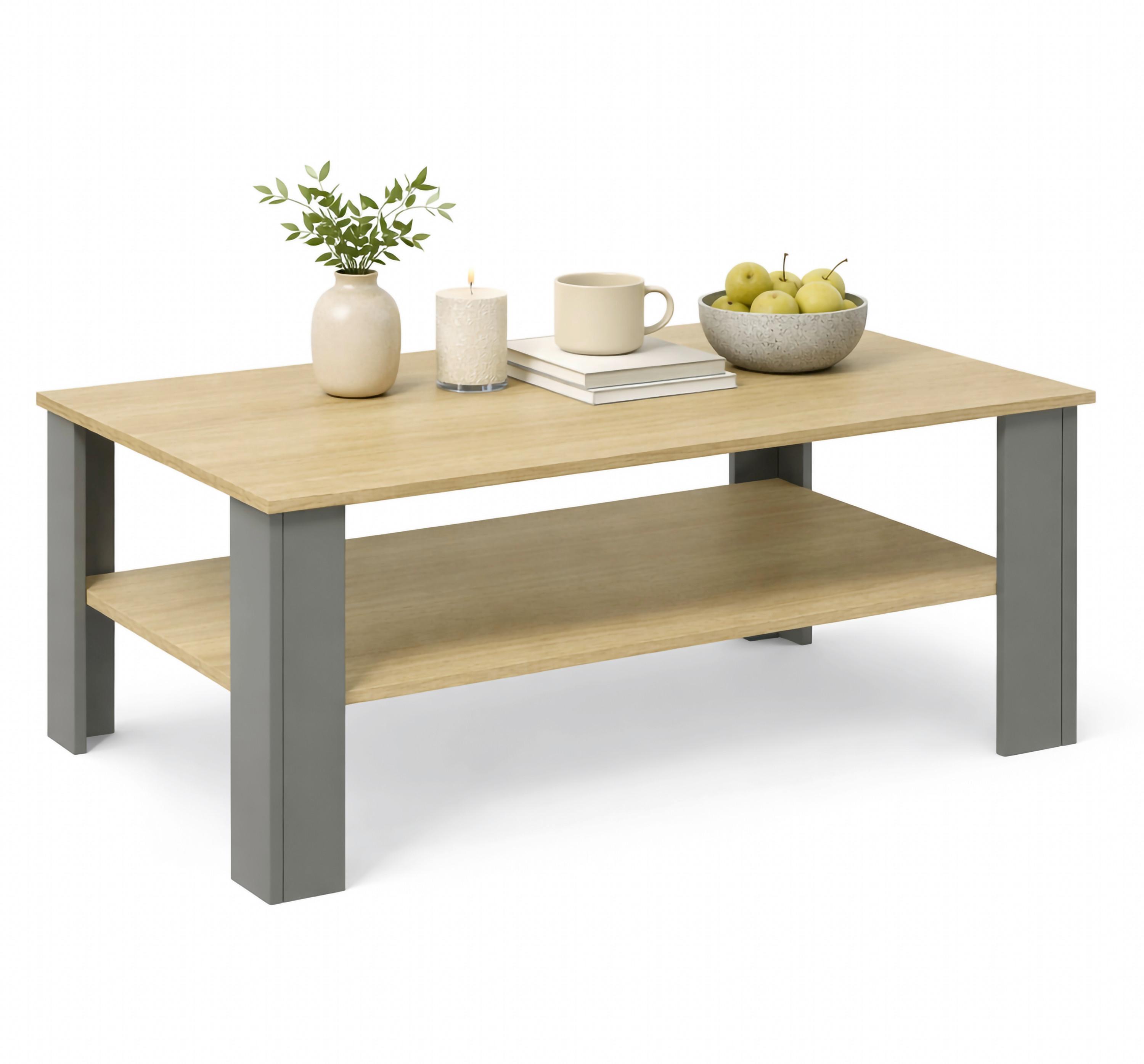 KONFERENČNÝ STOLÍK DISALO - medová/antracitová, Design, kompozitné drevo (100/55/44cm) - Livetastic