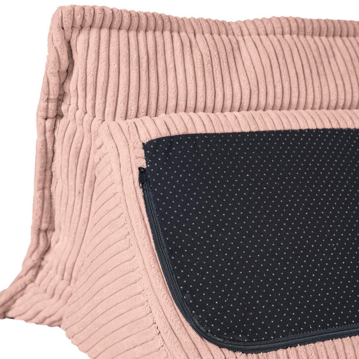 Rückenkissen Cordy, Flieder B: 83 Cm - Flieder, MODERN, Textil (83/25/42cm) - Trendmanufaktur