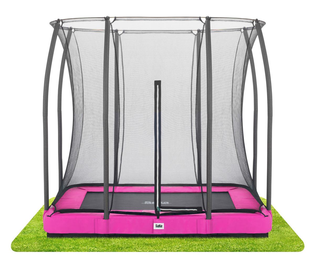 Trampolin Salta Comfort Edition Ground - Pink, Basics, Metall (214/153cm) - Salta