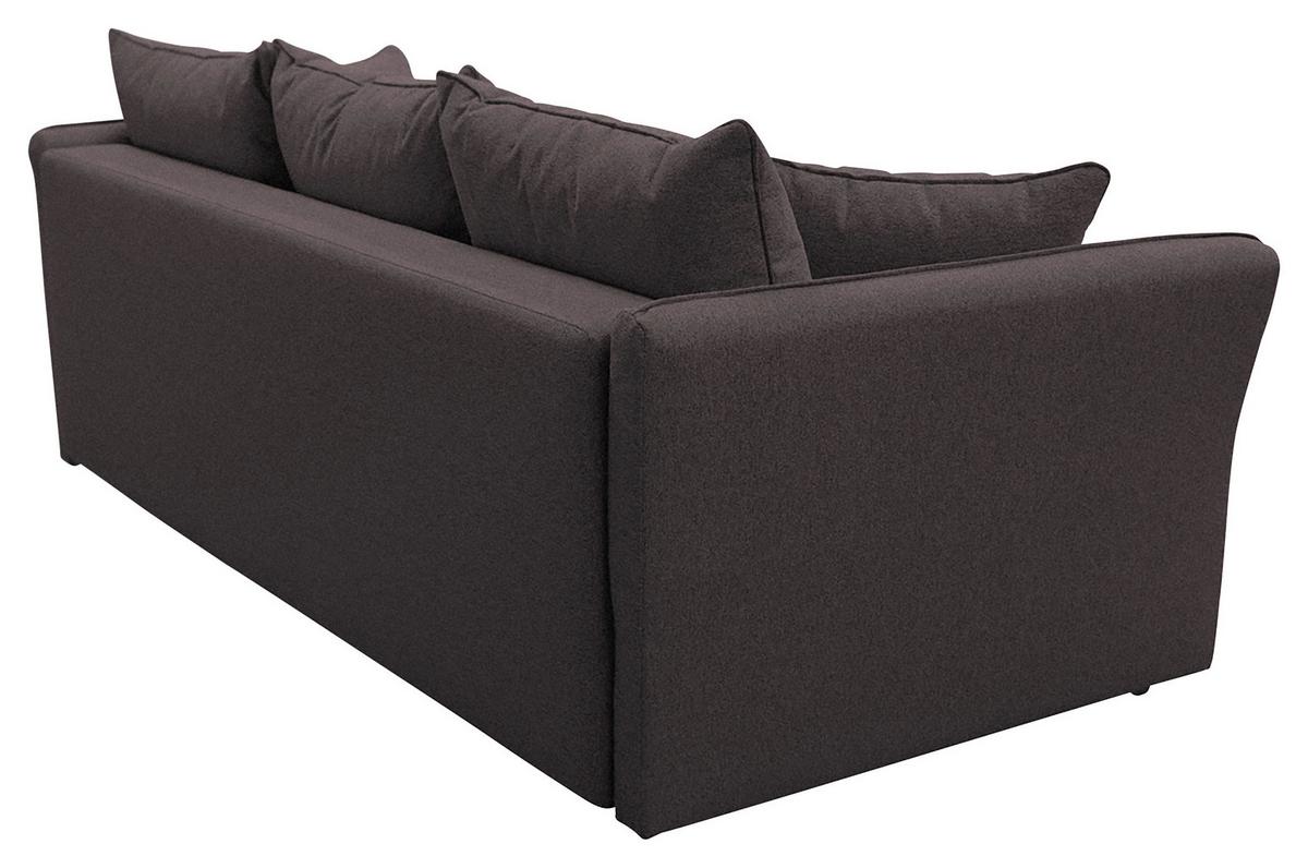 2-sitzer-sofa Mit Schlaffunkt. Modi Und Bettkasten Braun - Dunkelbraun/Silberfarben, Design, Textil (235/83/106cm) - MID.YOU