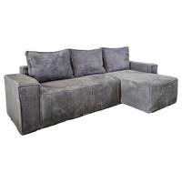 Sarokgarnitúra Denver - szürke, Modern, faalapú anyag/textil (230/140cm) - Best Price