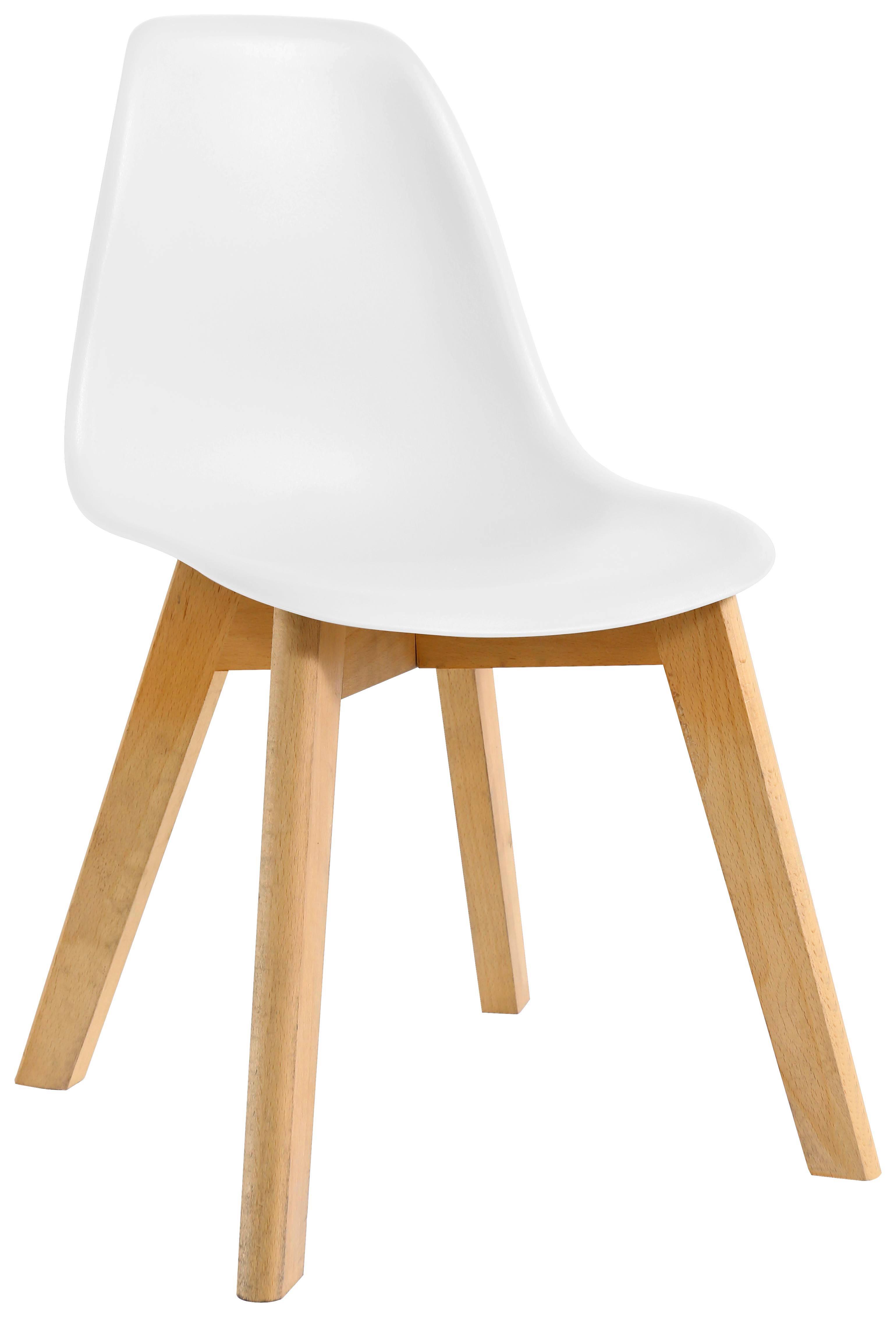 Detská stolička STEVE biela - biela, Modern, drevo/plast (32/57/32cm) - Based