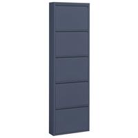 VÝKLOPNÁ SKRINKA NA TOPÁNKY BERT BLAU - modrá, Modern, kov (51/170/16cm) - Boxxx