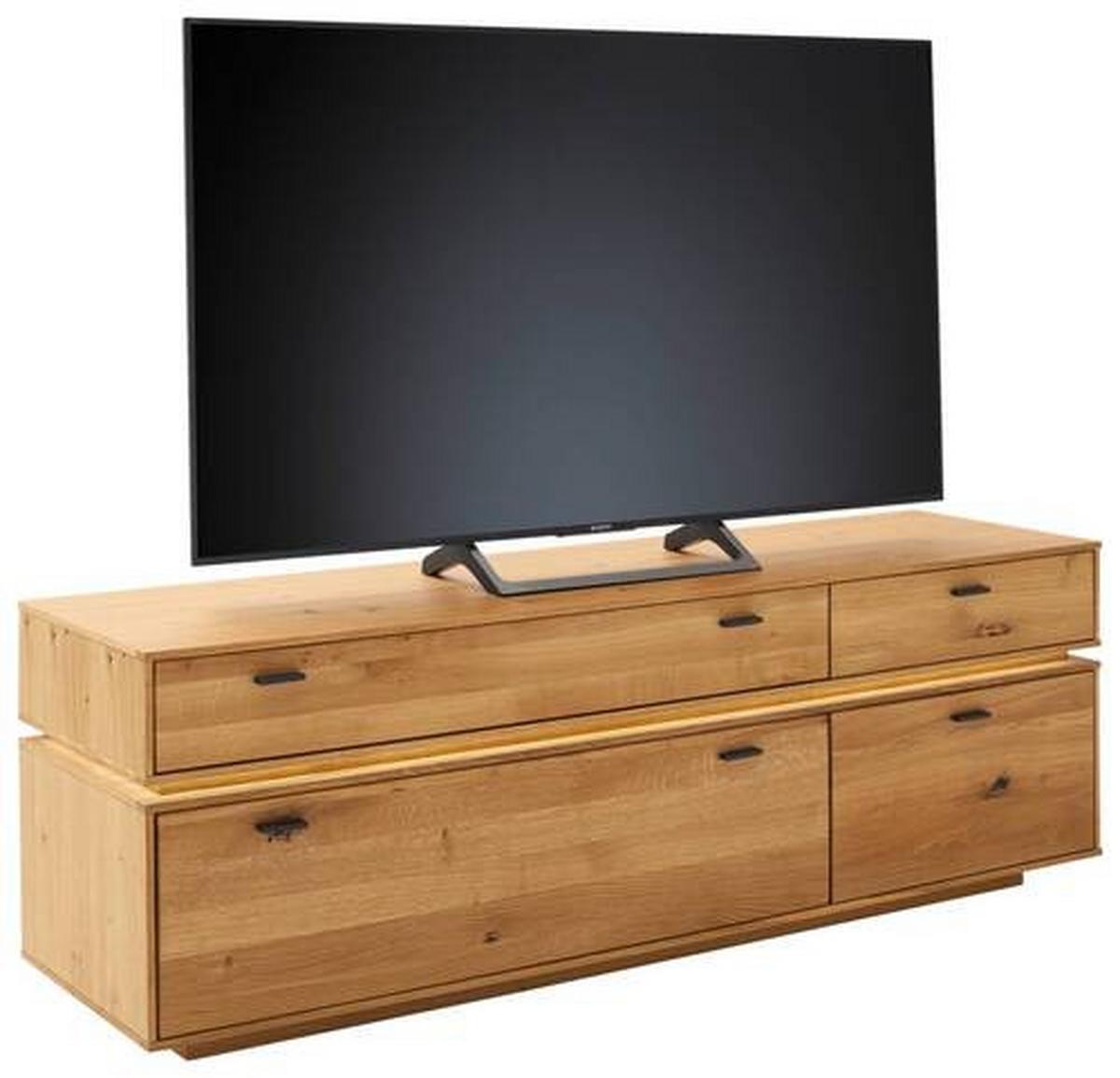 Lowboard Como B: 183 cm Wildeiche Massiv - Wildeiche, Natur, Holz/Holzwerkstoff (183/62/51cm) - MID.YOU